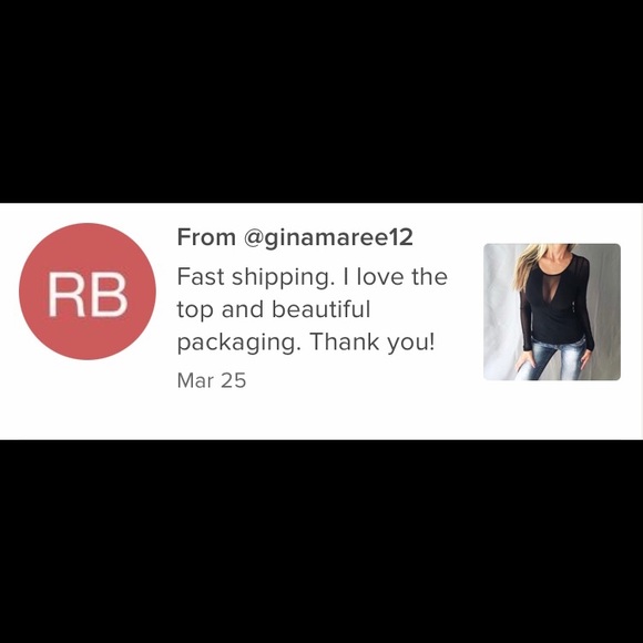 New! Sexy Black Mesh Top - Picture 5 of 6